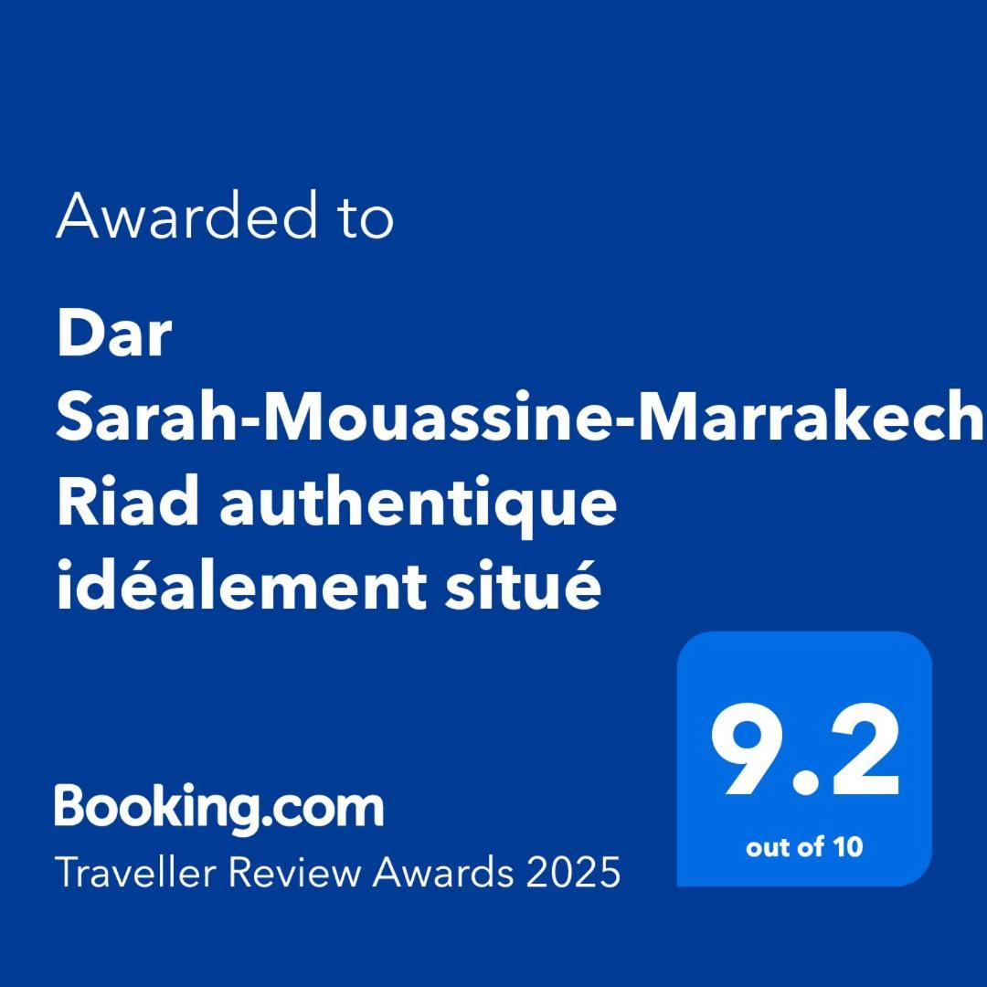 Dar Sarah-Mouassine-Marrakech, Riad Authentique Idealement Situe Marrakesh Exterior photo